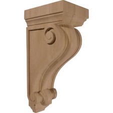 Ekena Millwork CORW06X08X16DERW 6-Inch W x 7 1/2-Inch D x 16-Inch H Devon Tra...