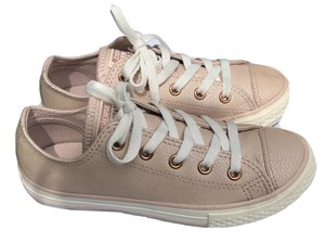 all star de couro rosa