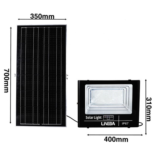 3000W 648LED Solar Flood Light Outdoor Remote 8500K Bright White Wall Lamp IP67 - Picture 18 of 50