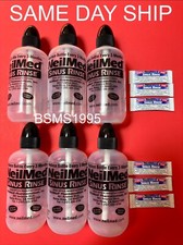 LOT OF 6 NEILMED SINUS RINSE REFILLABLE EMPTY BOTTLES 8 OZ  6 PACKETS EXP 1/28