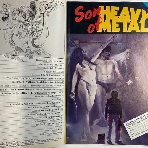Rivista fumetti heavy metal maggio 1984 copertina Royo Moebius Voss Druillet - Foto 2 di 3