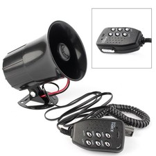 Car Warning Alarm Police Fire Siren Horn PA Loud Speaker MIC System 6 Sound Tone