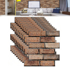 3D Brick Wall Panels Peel and Stick10 Pack Self-Adhesive Waterproof Wall Tiles
