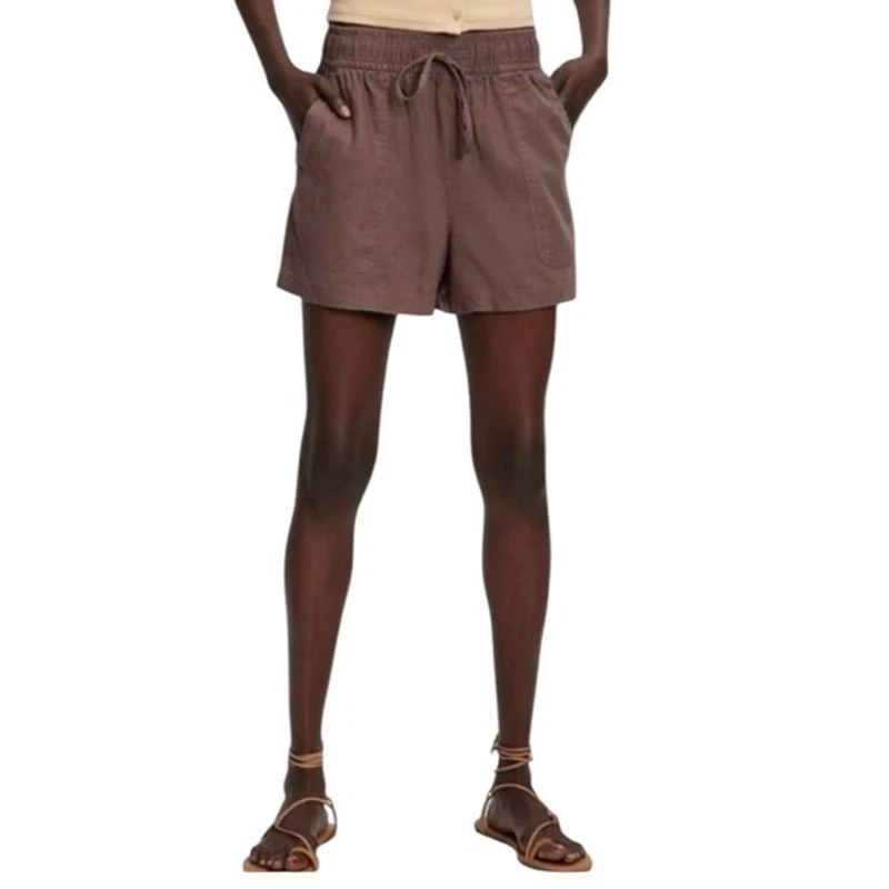 Gap Shorts Womens Size Small Linen Blend Pull On Pockets Summer Neutral NWT
