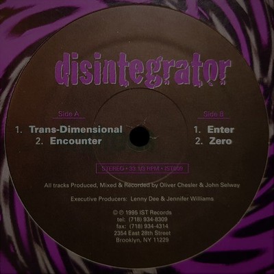 Disintegrator - Trans-Dimensional - 12'' - Very Good Plus (VG+)