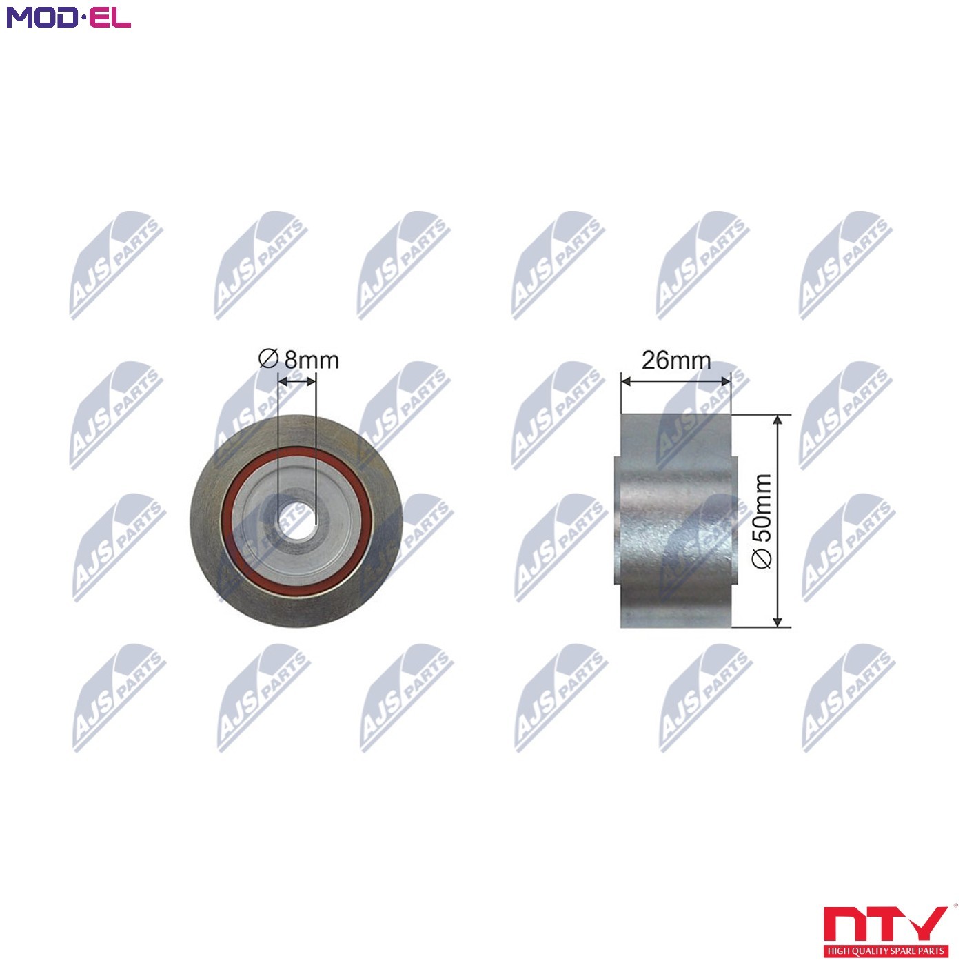 DEFLECTIONGUIDE PULLEY VRIBBED BELT RNK-FT-011 FOR PEUGEOT BOXER/Van/Bus FIAT - Image 11