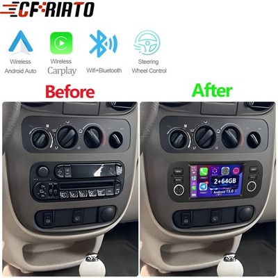 For Chrysler PT Cruiser 2003 2004 2005 Android 15.0 Carplay Car Stereo Radio GPS