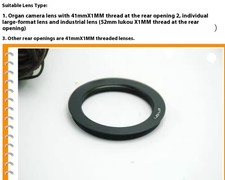 M41 41x1mm Female to M52 52x1mm Male M41-M52 Thread Mount Adapter Ring