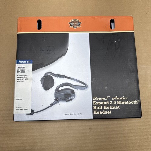 GENUINE HARLEY DAVIDSON BOOM AUDIO EXPAND Bluetooth HALF HELMET HEADSET 76001082