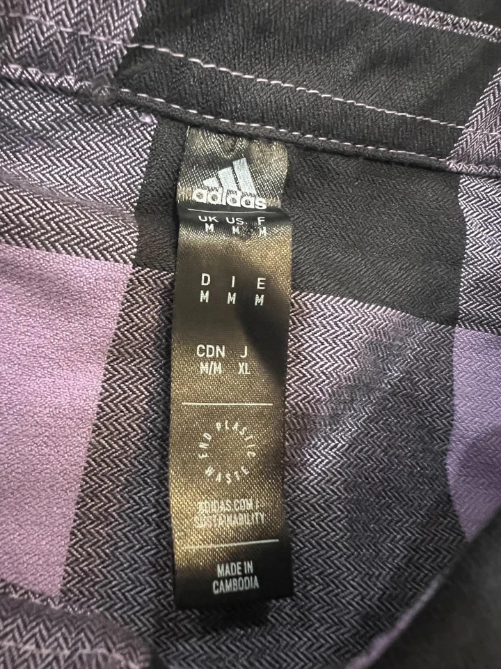 Camisa de flanela Adidas Five Ten Brand of The Brave roxa, média - Imagem 4 de 4