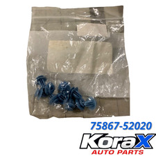 2019-2025 TOYOTA COROLLA ROCKER MOLDING CLIPS SET OF 10 PCS NEW OEM 75867-52020