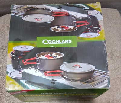 Coghlans Hard Anodized Aluminum Cookset 10 Piece Set 1324 NOS Camping