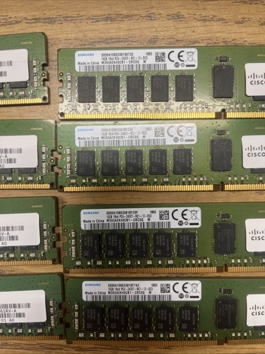 LOT 8 - Samsung 16GB 1RX4 PC4-2400T-RC1-11-DC0 Server RAM M393A2K40BB1-CRC0Q M - Afbeelding 3 van 6