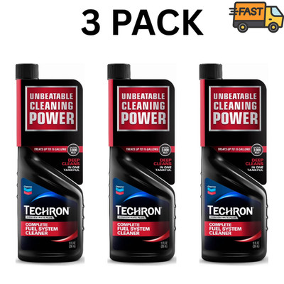 Chevron Techron Complete Fuel System Cleaner 10 oz 3 Pack Value Set