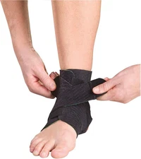 Mueller Adjustable Ankle Support - Recycled Materials, Secure Fit for Active &