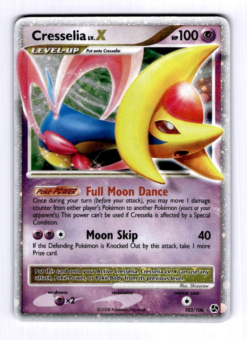 Cresselia LV.X Great Encounters #103 (2008) Ultra Rare Holo NM Pokemon