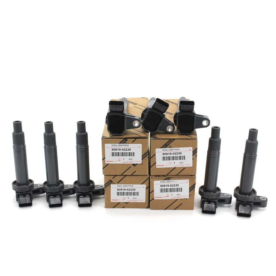 90919-02230 8x Ignition Coils For Lexus GX470 SC430 Toyota 4Runner Land Cruiser Foto 2 de 4