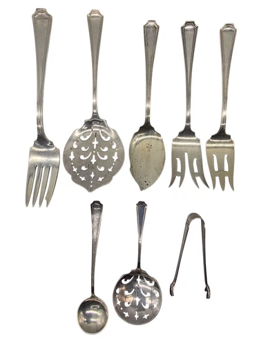 8 pc Fairfax Durgin-Gorham Sterling Silver Flatware No Mono 253 Grams Not scrap