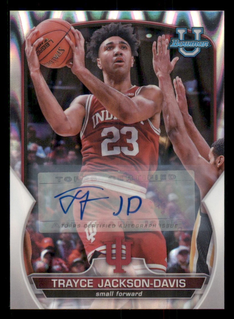 2022-23 Bowman Chrome University AUTO RayWave #42 Trayce Jackson-Davis /199