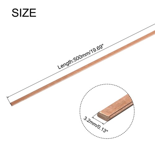12Pcs Copper Brazing Rods, Phosphor Copper Solder Low Temperature 1/8"x3/64"x20" - Picture 2 of 6