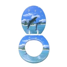 Colorful PP Toilet Seat Cover Set Soft Close Bathroom Lid 2025