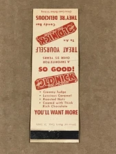 Vintage Old Nick Candy Bar - Matchcover, Matchbook