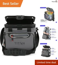 Titan Zipperless Soft Cooler - 30 Can Capacity with Deep Freeze Insulation