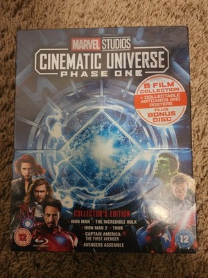 Unopened Marvel Studio's Phase 1, 2, 3, and 3 part 2 Blu Ray Boxsets with Extras