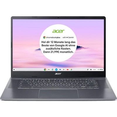 Acer Chromebook Plus 515 15,6 Zoll 8 GB RAM Intel Core i3 4,50 GHz Steel Grey