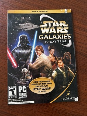 Star Wars Galaxies 10 Day Trial NOT FOR RESALE Sealed Promo Disc PC CD-ROM 2006