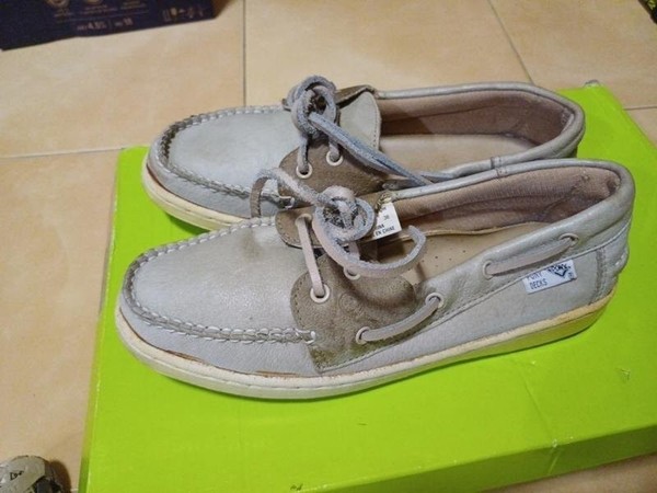 Men Loafers Grey Leather 37