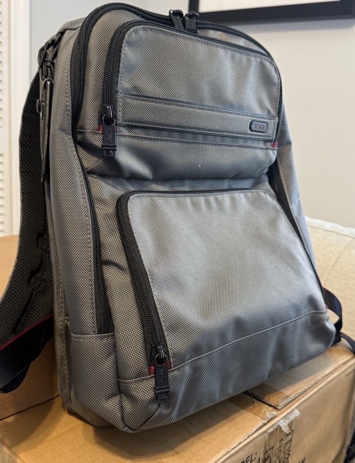 TUMI Alpha Compact Backpack Gray Nylon - image 3