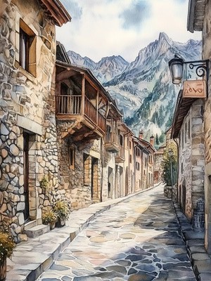ANDORRA LA VELLA POSTER/PRINT 6 OPTIONS FREE SHIPPING T618
