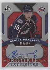 2008 SP Game Used Edition Rookie Exclusives /100 Derick Brassard #RE-DB Auto 0a4