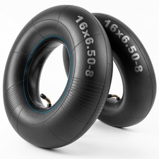 2 Pack Heavy Duty 16x6.50-8 Inner Tubes with TR-87 Bent Valve  Fits 16x6.50-...