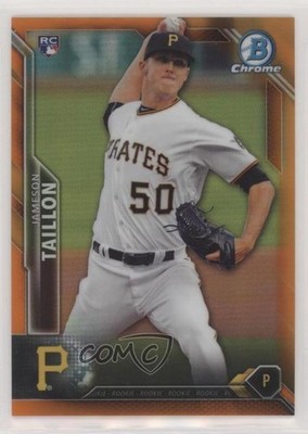 2016 Bowman Chrome Orange Refractor 24/25 Jameson Taillon #14 Rookie RC 02yu