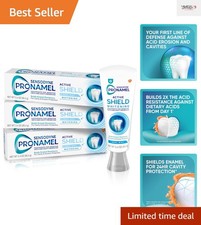 3-Pack Cool Mint Active Shield Whitening Toothpaste - Strengthens Enamel Daily