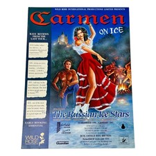 Carmen on Ice Russian Ice Stars Show Flyer Poster Ad Handbill 1996 UK