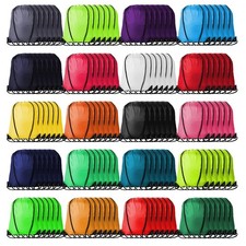 120Pcs Drawstring Backpacks Bulk String Bag Cinch Sack Pack Storage Knapsack ...