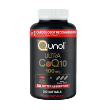Qunol Ultra CoQ10 100mg 180 Softgels   3X Absorption Heart Health Energy Support
