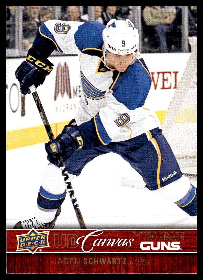 2012-13 Upper Deck UD Canvas YG Jaden Schwartz Rookie St. Louis Blues #C116