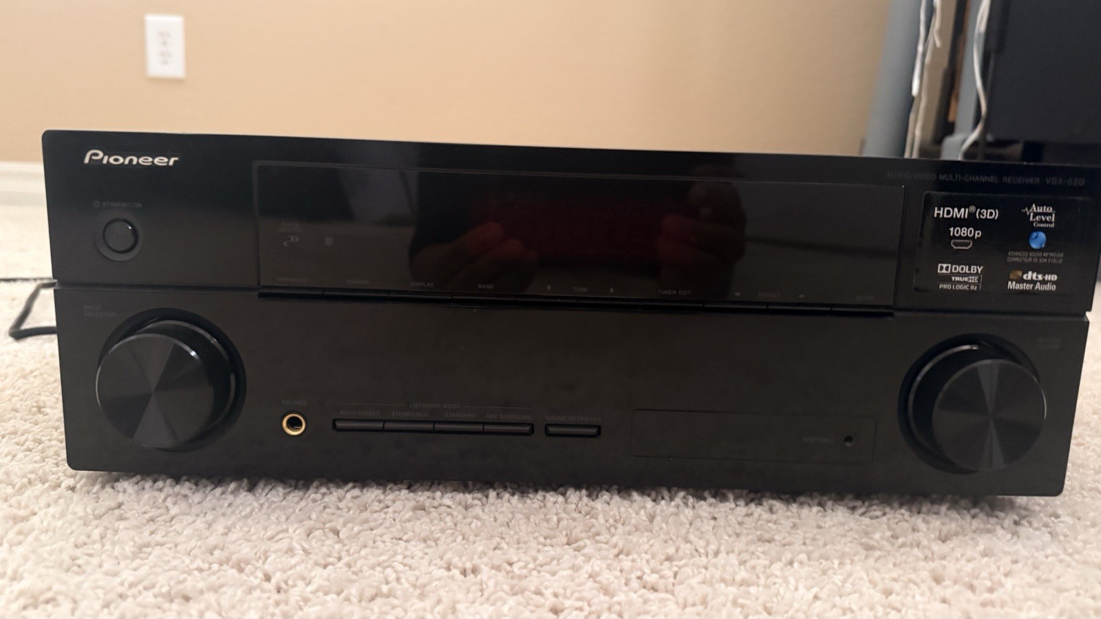 Pioneer VSX-520 5.1 Home Theater Surround Sound Receiver Stereo 1080P HDMI
