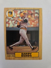 1987 O-Pee-Chee Baseball Barry Bonds Rookie Card with Pirates #320. rookie card picture