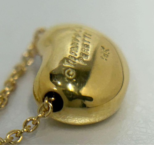 Tiffany Co Elsa Peretti Bean Halskette 18K Gelbgold feiner Schmuck - Bild 6 von 12