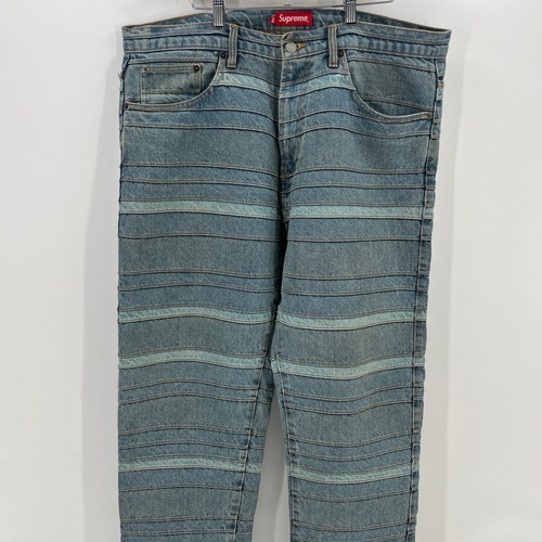 FW22 2022 Supreme NYC Layered Jean in Washed Blue Size 36