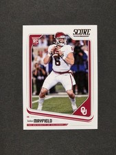 Baker Mayfield 2018 Score Rookie Card #351. rookie card picture