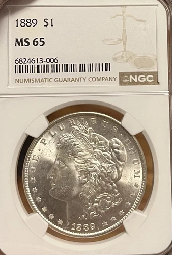 1889 NGC MS65 PQ Morgan Silver Dollar