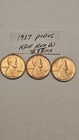 wheat penny 1937-P,1937-D,1937-S RED BU SET 1937,1937D,1937S UNC LINCOLN CENT #1