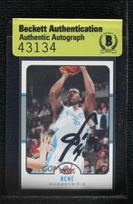 BAS 2006-07 Fleer Nene #48 Authentic Auto 3c7