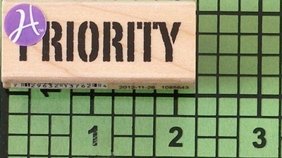 7 Gypsies Priority PS0737 Wood Mounted rubber stamp by Hampton Art 2012
